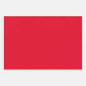 カドミウム赤無地の色 ラッピングペーパーシート (正面3)