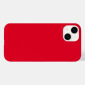 カドミウム赤無地の色 Case-Mate iPhoneケース (裏面 (横))