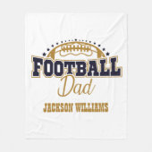 カドリーサッカーパパ フリースブランケット (正面)