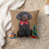 カドリーブラックポドルプラッシュ装飾用クッションカバー クッション (ブランケット)