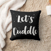 カドルを取ろう | ホワイトブラシタイポグラフィ（ばちゃばちゃ）跳ねる クッション (ブランケット)