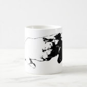 カドル時計 – 静かなインク コーヒーマグカップ (中央)