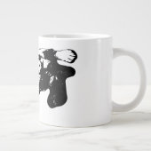 カドル時計 – 静かなインク ジャンボコーヒーマグカップ (右)