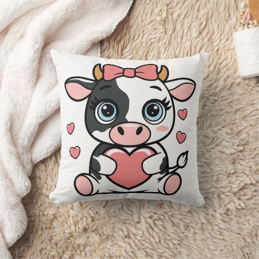 カドル牛16x16 クッション (ブランケット)