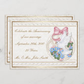 カドル・クリーク ヴィンテージ・ハトの招待状 招待状 (正面/裏面)