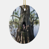 カドー湖、狩りブラインド セラミックオーナメント (右)