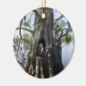 カドー湖、狩りブラインド セラミックオーナメント (左)