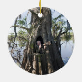 カドー湖、狩りブラインド セラミックオーナメント (裏面)