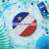 カド国旗の姓動揺しての個人グランジ用 ペーパープレート (パーティー)