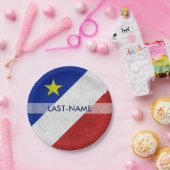 カド国旗の姓動揺しての個人グランジ用 ペーパープレート (パーティー)