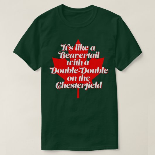 カナおもしろいダTデザインカナダミーム Tシャツ (デザイン正面)