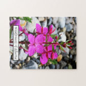 カナかわいらしダのピンクのFireweed Wilflowers開花 ジグソーパズル (横)