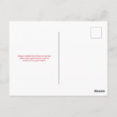 カナつるダのメープルリーフ・デイ ポストカード (裏面)