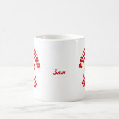 カナのまわりにダメープルリーフを探す コーヒーマグカップ (中央)