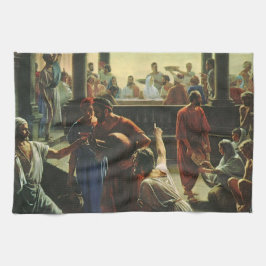 カナの結婚イエス・キリスト、水からワイン キッチンタオル