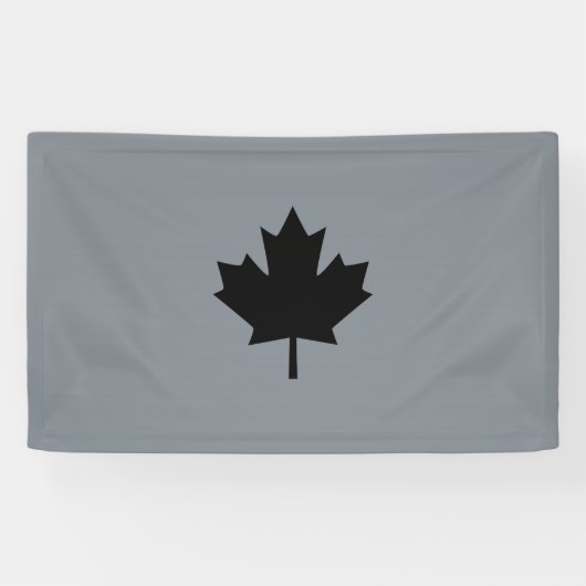 カナはっきりしたダブラックメープルリーフ 横断幕 (横)