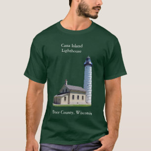 カナアイランドライトハウスシャツホワイトレタリング Tシャツ