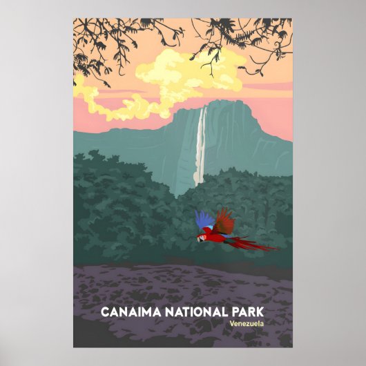 カナイマ国立公園 ヴェネズエラ 旅行ポスター ポスター (正面)
