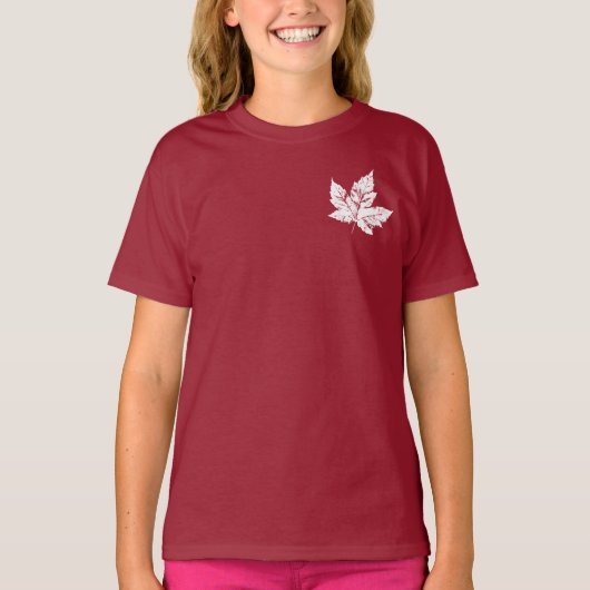 カナカッコいいダフード付きスウェットシャツキッズカナダサミヌリージャケット Tシャツ (正面)