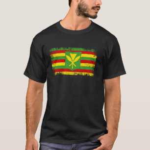 カナカマオリハワイアン国旗プライド動揺してソベレ Tシャツ