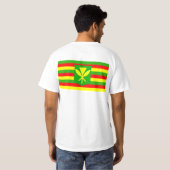 カナカマオリ国旗 Tシャツ (裏面フル)