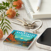 カナガグハイウェイニューハンプシャーサンセット キーホルダー (正面右)