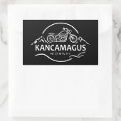 カナガグハイウェイニューハンプシャーバイク 長方形シール (バッグ)