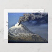 カナガ火山、カナガ島、アリューシャン ポストカード (正面/裏面)