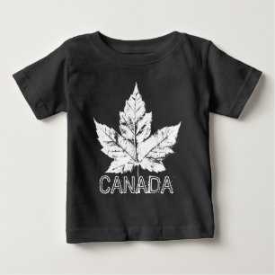 カナクールダベビーフード付きスウェットシャツパーソナライズされたカナダシャツ ベビーTシャツ