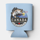 カナクールダ素晴らしアウトドア魚釣りクレスト 缶クーラー (裏面)