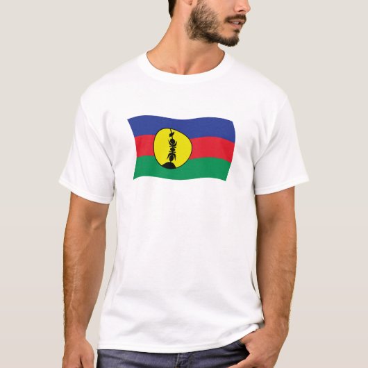 カナク民族の旗シャツ Tシャツ (正面)