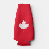 カナグランジダ国旗のメイプル – 白動揺して色 ボトルクーラー (正面)