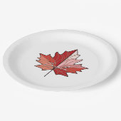 カナコンテンポラリーダメイプルリーフID1071 ペーパープレート (アングル)
