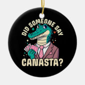 カナスタと言ったのか セラミックオーナメント (正面)