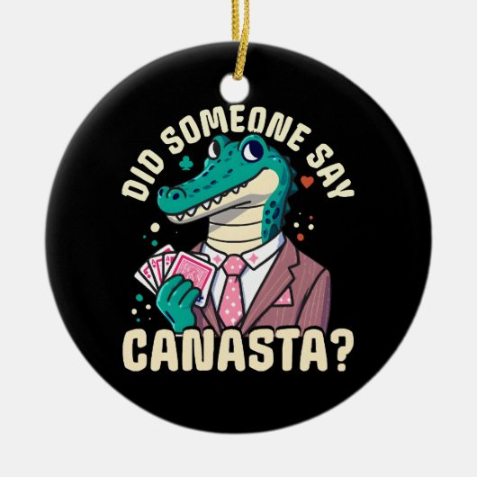 カナスタと言ったのか セラミックオーナメント (正面)