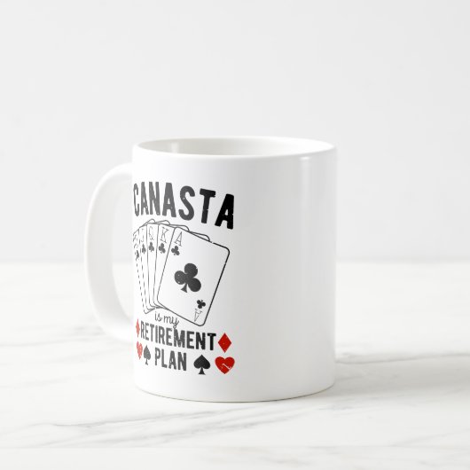 カナスタは私の退職計画だ コーヒーマグカップ (正面左)
