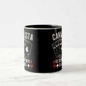 カナスタは私の退職計画だ ツートーンマグカップ (中央)