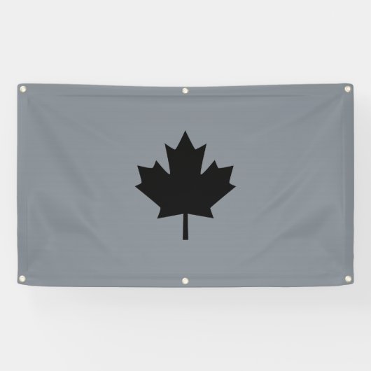 カナスタイリッシュダブラックメープルリーフ 横断幕 (横)