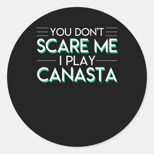 カナスタカードシャ遊ツにも怖くない ラウンドシール (正面)