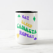 カナスタマントラスリープ食べカナスタリピート ツートーンマグカップ (中央)