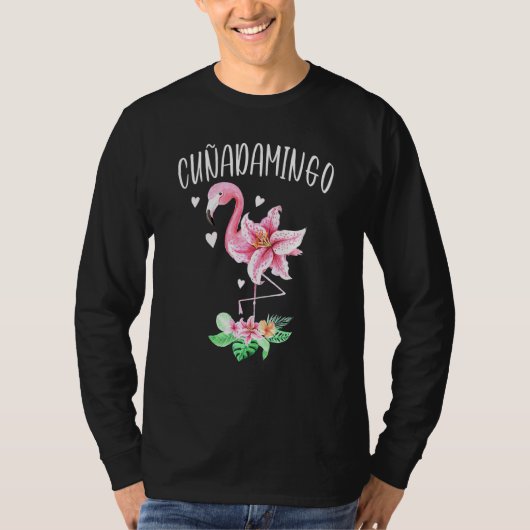 カナスペインのダミンゴ義妹フラミンゴフローラ Tシャツ (正面)