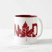 カナダおみやげコーヒーカップクールカナダマグカップ&カップ ツートーンマグカップ (正面右)