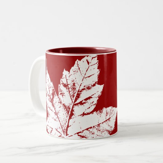 カナダおみやげコーヒーカップクールカナダマグカップ&カップ ツートーンマグカップ (正面左)