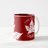 カナダおみやげコーヒーカップクールカナダマグカップ&カップ ツートーンマグカップ (正面右)
