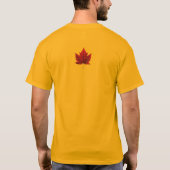 カナダおみやげジャージーTシャツカナダおみやげ Tシャツ (裏面)