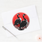 カナダおみやげステッカーCanada Gooseステッカー ラウンドシール (封筒)