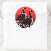 カナダおみやげステッカーCanada Gooseステッカー ラウンドシール (バッグ)