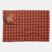 カナダおみやげタオルCanadaメープルリーフティータオル キッチンタオル (横)