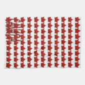 カナダおみやげタオルCanadaメープルリーフティータオル キッチンタオル (横)