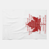 カナダおみやげタオルCanada Anthem Tea Towels キッチンタオル (横)